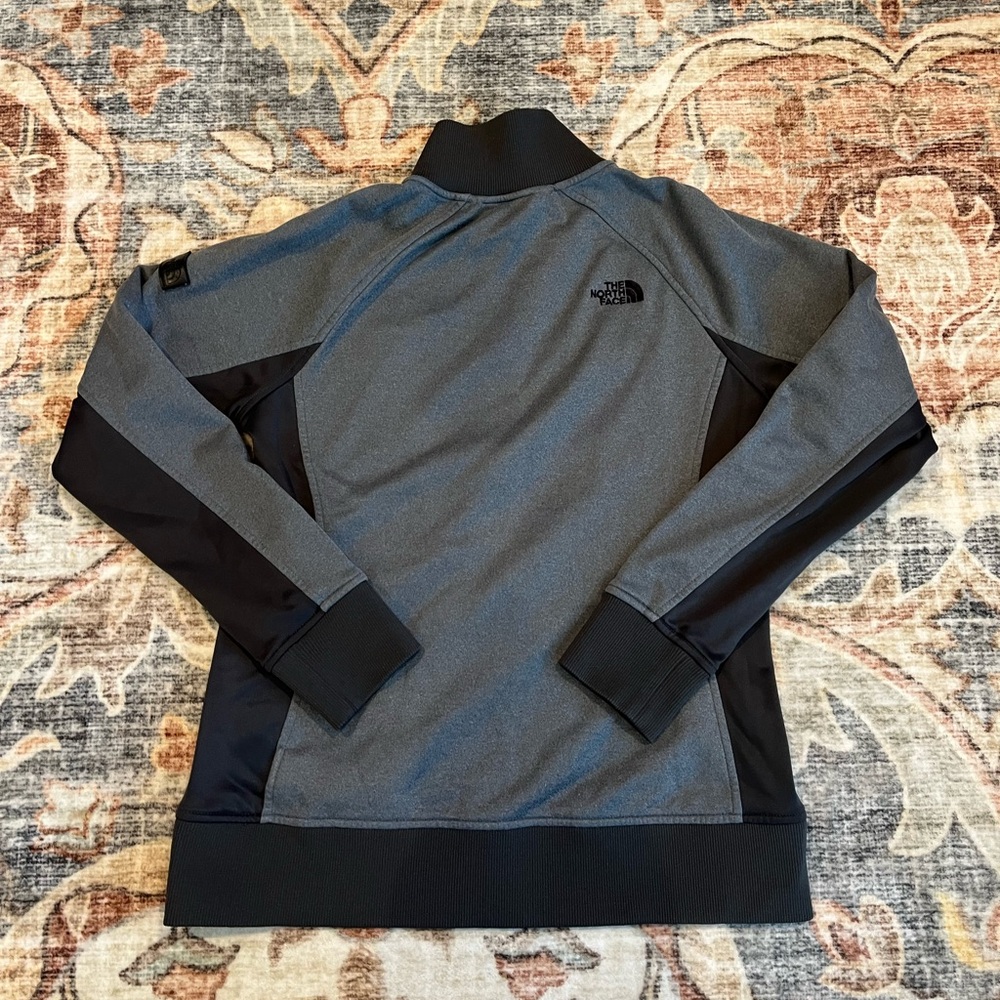 Two Tone Gray THE NORTH FACE Zip Front Fleece Lined Jacket - Picture 5 of 6